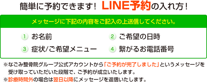 line予約の方法